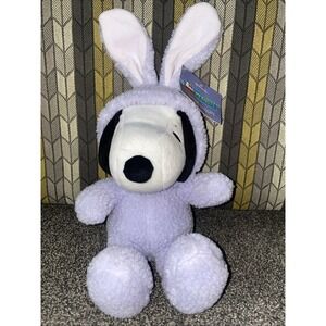 Hallmark Peanuts Snoopy 10" Plush Purple Easter Bunny Costume Stuffed Animal